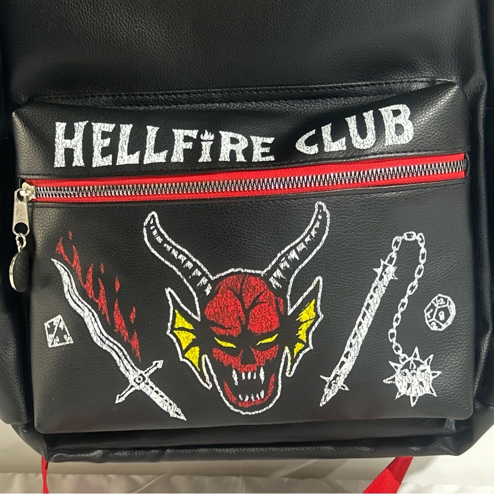 Stranger Things Hellfire Club Backpack - Black / … - image 4